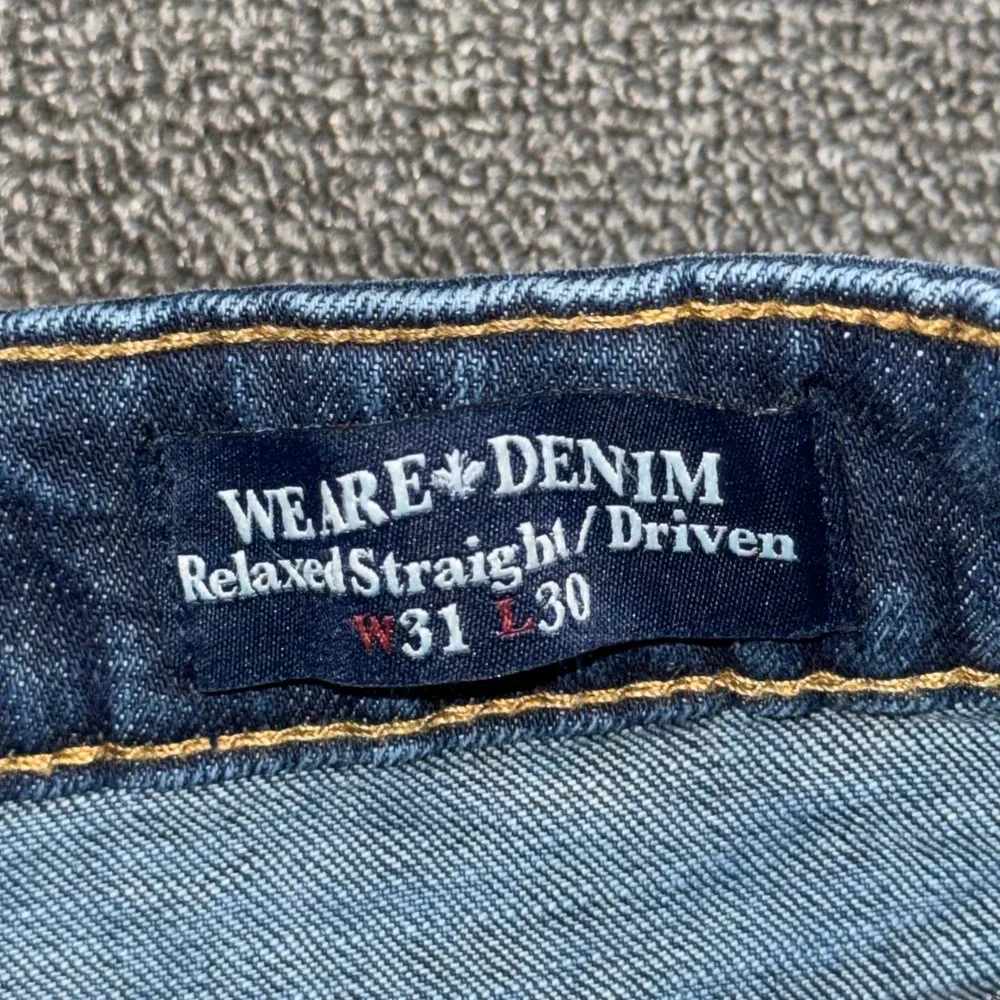 Buffalo David Bitton Driven Relaxed Straight Leg Jeans Mens 31x30 Dark Wash Blue